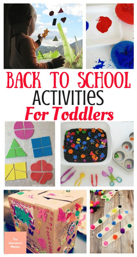 Back To School Activities For Toddlers The Unprepared Mommy