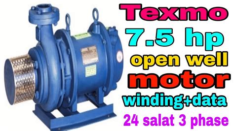 Texmo 7 5 HP Open Well Submersible Motor Winding Open Well Motor