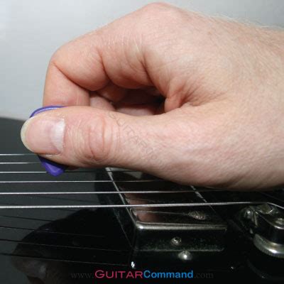 A thin pick is great for strumming as the thin plastic, or celluloid or nylon material glides a bit easier over the strings and. How To Hold A Guitar Pick - Picking Technique For Tone And Speed