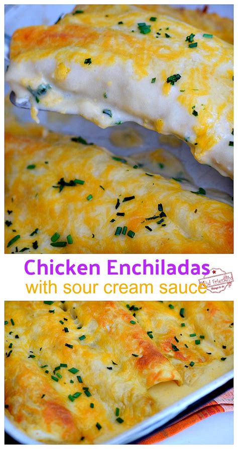 Sprinkle enchiladas with tomato and cilantro and pass with lime wedges for squeezing on top. Chicken Enchiladas With Sour Cream White Sauce Recipe {+ Video}