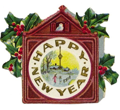 Vintage New Years Eve Clip Art