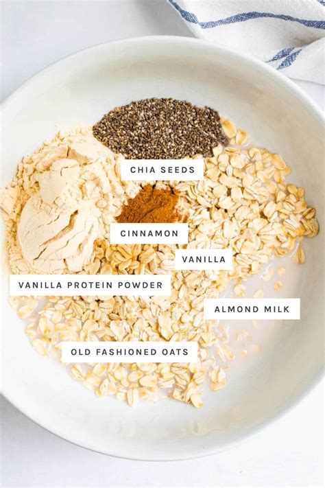 Protein Overnight Oats 6 Ingredients Eating Bird Food