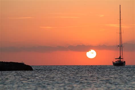 Free Images Sail Sea Island Sun Sunset Adventure Horizon Calm