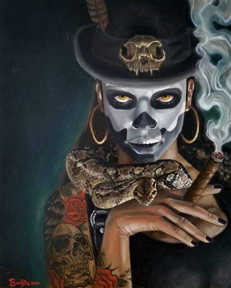 Voodoo Queen Painting By Ettore Bechis Saatchi Art