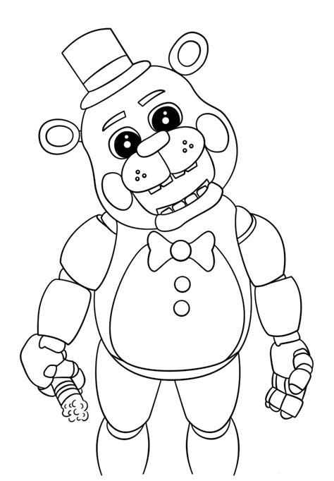 Five Nights At Freddys 2 Free Colouring Pages
