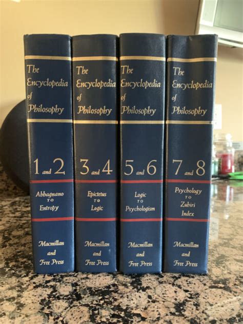 The Encyclopedia Of Philosophy Complete Set Volumes 1 8 Macmillan 1967
