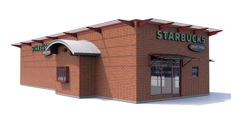 Starbucks Coffee Shop 3d Model Cgtrader
