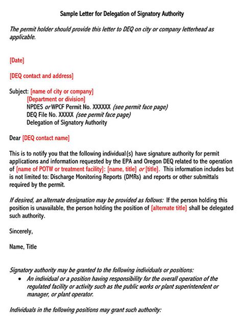 Signature Authorization Letter How To Write Samples And Examples