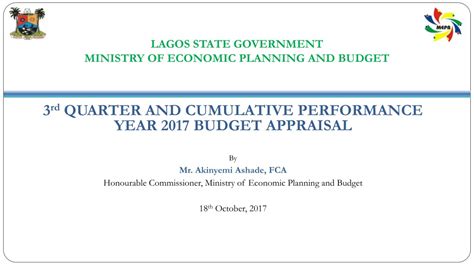 Ppt Lagos State Government Ministry Of Economic Planning And Budget