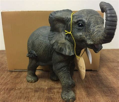Out Of Africa Small Standing Elephant Ornament Figurine By Leonardo