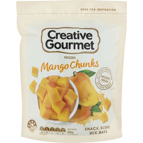 Creative Gourmet Frozen Mango Chunks 500g Woolworths