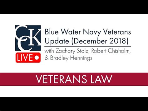 December 2018 Blue Water Navy Vietnam Veterans Update Cck Law