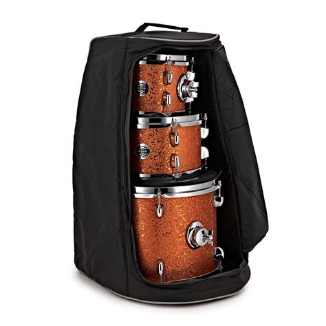 Dixon Drums Little Roomer Gig Pack Whardware And Bags Black Coal At