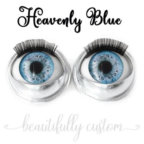 premium open close doll eyes heavenly blue beautifully custom doll eyes natural glow beauty