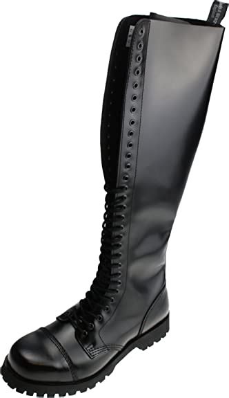 Boots And Braces 30 Hole Rangers Boots Black Amazonde Schuhe And Handtaschen
