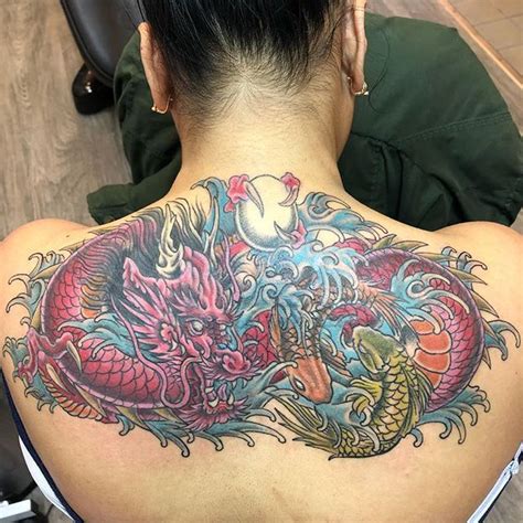 Another Shot Of The Koi Dragon Cover Up Had A Blast From Start To