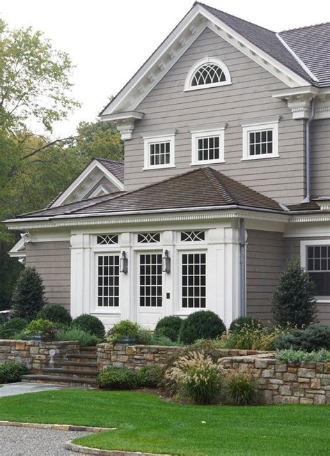 A black door also makes a classy and fitting centerpiece to the ensemble. Image result for sherwin williams acier | House paint exterior, Exterior gray paint, House exterior