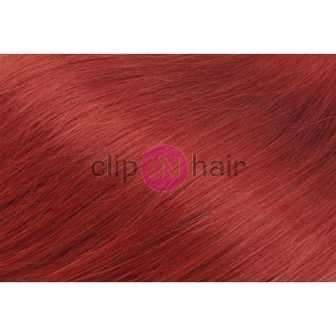 20 Inch 50cm Deluxe Clip In Human Remy Hair Copper Red Clip Hair Uk