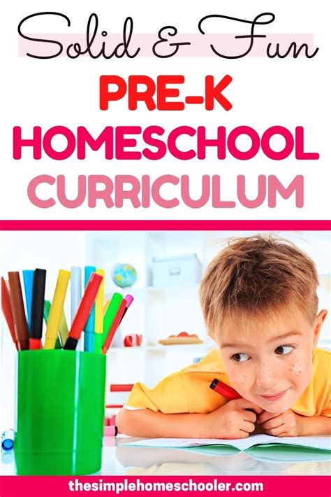 Pre K Homeschool Curriculum Picks The Simple Homeschooler