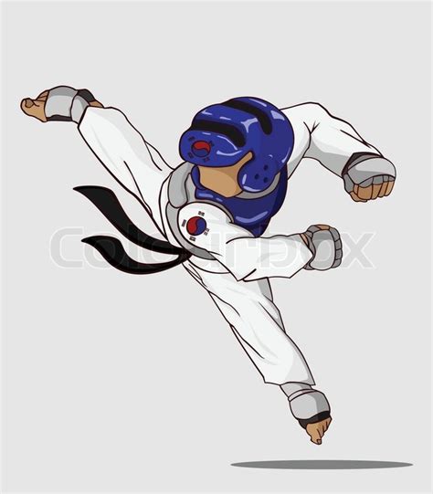 Taekwondo Martial Art Stock Vector Colourbox