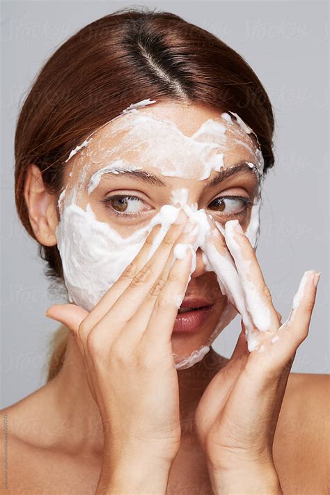 Beauty Closeup Face Washing By Stocksy Contributor Ohlamour Studio Stocksy