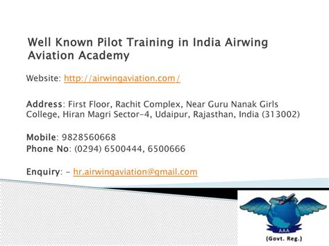 Well Known Pilot Training In India Airwing Aviation Academy By Airwing