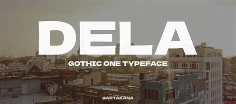 Dela Gothic One Font Download Free Fontdownload