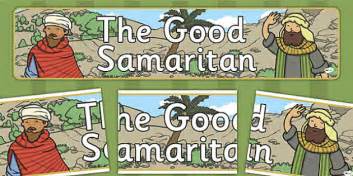 The Good Samaritan Display Banner Teacher Made Twinkl