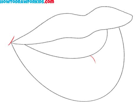 How To Draw Cartoon Lips Easy Drawing Tutorial For Kids