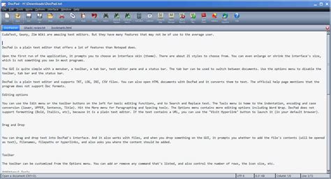 Docpad Is A Highly Customizable Plain Text Editor For Windows Ghacks