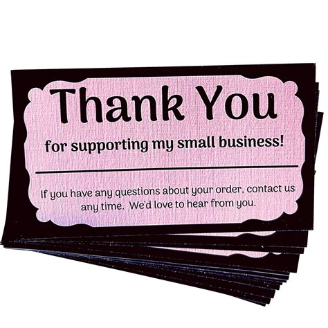 Thank You For Supporting My Small Business Template