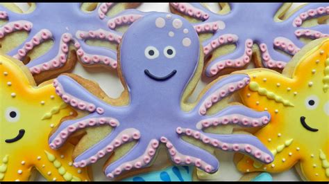How To Decorate An Octopus Cookie Youtube