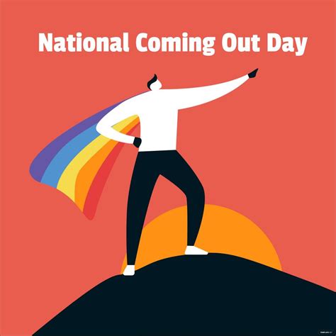 National Coming Out Day Illustration In Svg Illustrator  Psd Eps