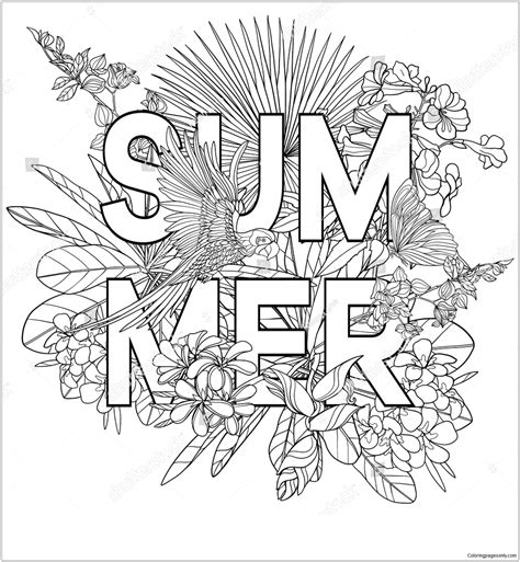 Crayola Summer Coloring Pages