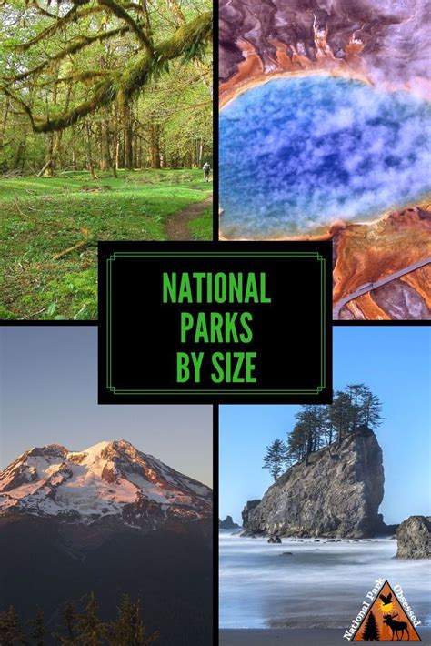 A Break Down Of The Us National Parks By Size With Images National