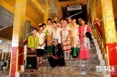 Members Of An Ethnic Minority In Traditional Costume Myanmar Burma