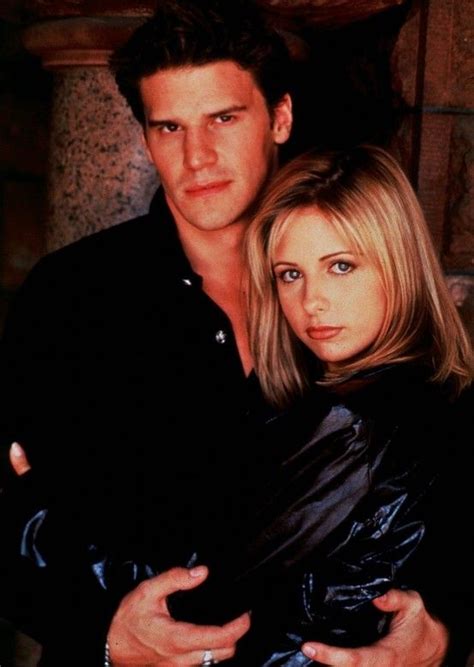 Buffy And Angel Buffy Tvs Season 2 Promo David Boreanaz Sarah Michelle Gellar Old Tv Shows
