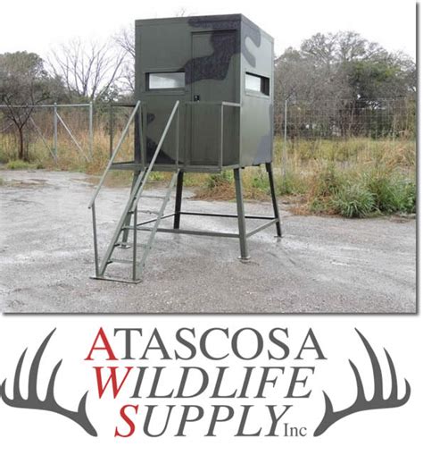 5 X 5 X 4 Foot Fiberglass Deer Stand By Atascosa Wildlife Supply