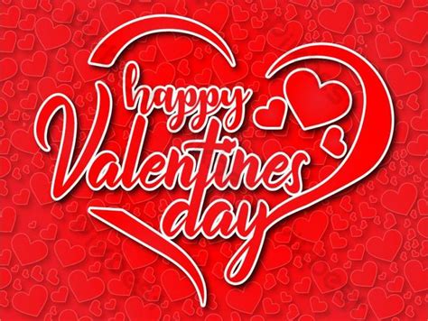 ภาพสุขสันต์วันวาเลนไทน์รูปหัวใจออกแบบเวกเตอร์พื้นหลังสีแดงเทมเพลต แบบ
