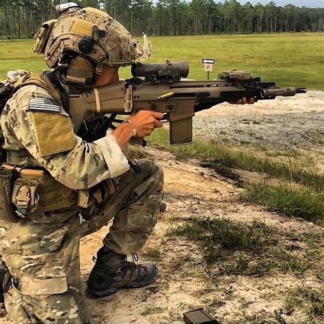 A Ranger Of The 3rd Battalion 75th Ranger Regiment Aiming His Sights