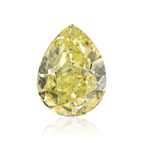 301 Carat Fancy Yellow Diamond Pear Shape Si2 Clarity Gia Sku 11217