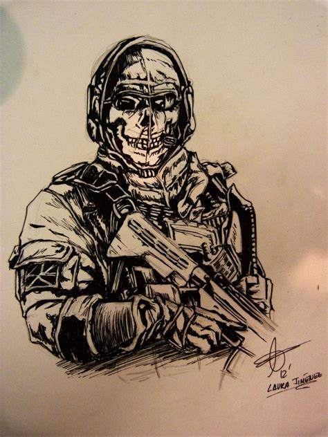Call Of Duty Ghost Drawing At Getdrawings Free Download