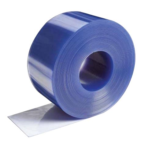Flat Polar Blue Pvc Strip Roll 200mm X 2mm X 50m