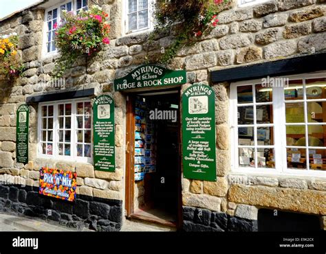 Myrings Of St Ives Fudge And Rock Shop Cornwall England Uk Stock Photo