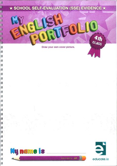 My English Portfolio 4th Class Workbook