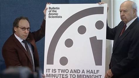 Atomic Scientists Move Doomsday Clock Ahead To 2½ Minutes To Midnight Cbc News