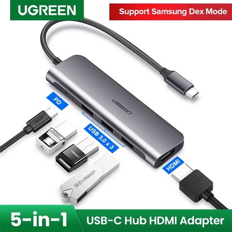 Mua Cáp Chuyển Hub Ugreen 5 In 1 USB Type C Sang HDMI USB 3 0 3 PD