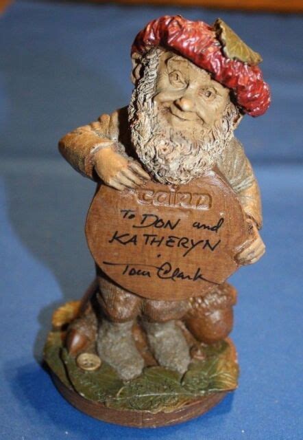 Button Tom Clark Gnome Autographed Ebay