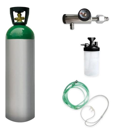 Equipo Oxigeno Tanque De 1700lt Con Vaso, Regulado Y Cánula | MercadoLibre