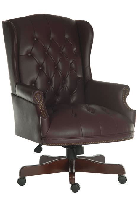 Shop for leather office chair online at target. Chairman Traditional Swivel Leather Office Chair - Burgundy